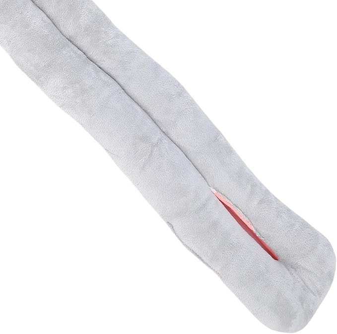 Aramox Twist Memory Foam Travel Pillow, Ergonomic Airplane Headrest Travel Neck Pillow for Traveling Suitable for Airplanes, Offices and Cars (Pink Grey)