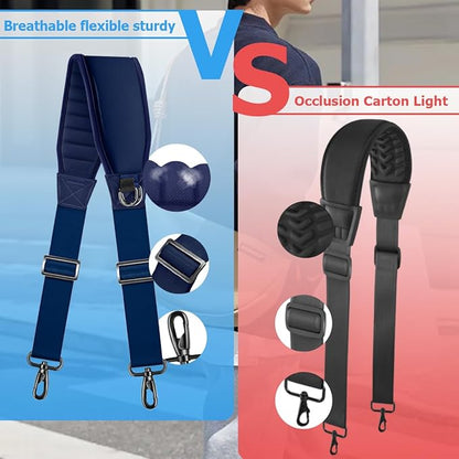 ZINMARK Shoulder Strap 59" with Fixed Pad and Dual Balance Buckles and Swivel Metal Hooks for Laptop Bag and Most Bag