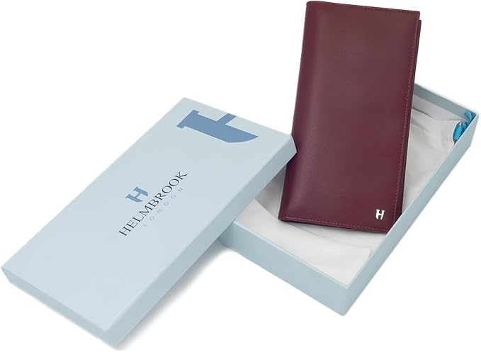 Passport Holder Travel Wallet for Men & Women, RFID Handcrafted Full Grain Leather Cover, 12 Card Slots & 4 Compartments, Gift Box & Pouch, Brown