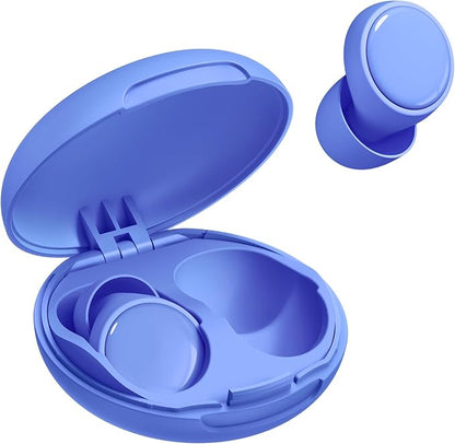 Ear Plugs for Sleeping Noise Cancelling, 45dB Noise Reduction Earplugs for Sleep, Concert, Snoring, Parenting & Noise Sensitivity Relief, Hearing Protection Reusable Earplugs with 8 Soft Tips Blue