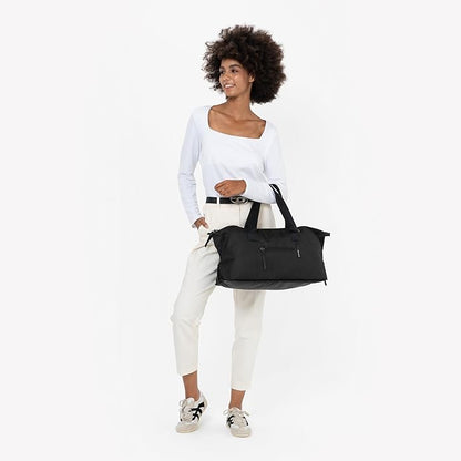 Sherpani Boston, Anti Theft Weekender Bags, Travel Duffel Bag, Carry On Tote Bag with Removable Shoe Bottom Compartment