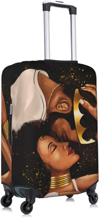 Luggage protector suitcase cover luggage cover for Suitcase Washable Suitcase Protector Anti-scratch Suitcase cover Large Afo couple1