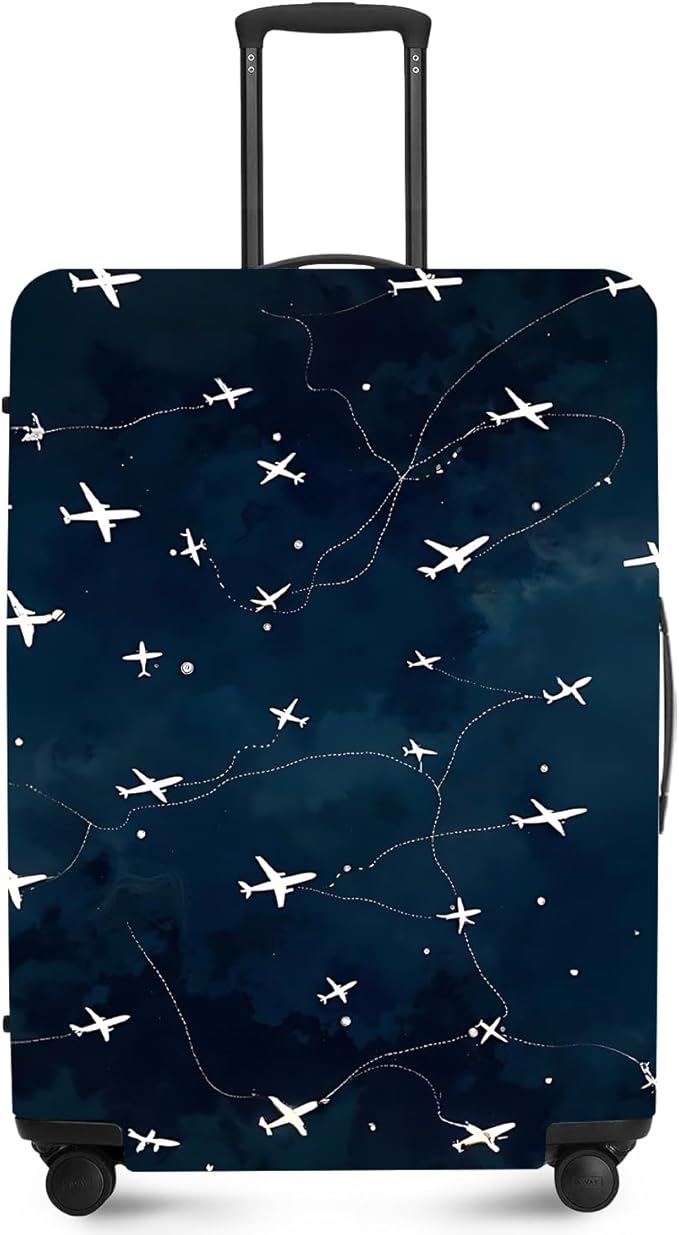 ANNA QUEEN Travel Luggage Cover Suitcase Protector Suitcase Cover Anti-Scratch,Stretchable Bag Cover Washable Durable Polyester