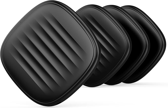 Air Tracker Tags-4 Pack: Bluetooth Tracker Work with Apple Find My (iOS only), Smart Tag Keys Finder Tracking Tags and Item Locator for Luggage Tracker, Bags, Kids, Pets, Wallet, Travel