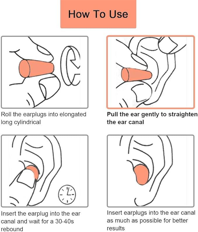 Quality Foam Ear Plugs 500 Pair - 32 dB Noise Cancelling High Decibel Sound Blocking Soft - Dispenser Refill Safety Hearing Protection Ear Protection Disposable Ear Plugs Bulk