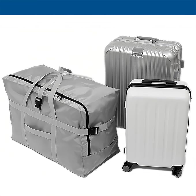 Arxus Large Duffel Bag, Waterproof Carry on Weekend Overnight Storage Bag over Luggage for Airline, Travel, Camping, Moving