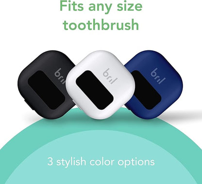 Bril UV-C Toothbrush Sanitizer, Portable Cleaner, Travel Cover, Magnetic Holder, and Rechargeable Case for Any Size Toothbrush, White