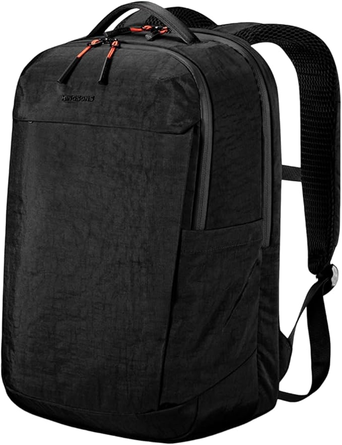 Kingsons Urban Lightweight Waterproof Backpack-15.6" Laptop Compartment, Quick Access,Ergonomic,22.5L (Commuting/Travel/College/Daily Carry) (Gifts For Men & Women) (KS25055-Black-US-1)