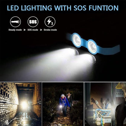 YELOMIN Solar Charger, 20000mAh Portable Type-C Solar Power Bank with 4 Cables, Waterproof Battery Pack, Outdoor External Backup Power Charger Six Outputs/LED Flashlights, Perfect for Camping Travel