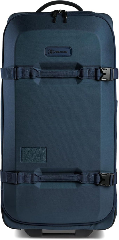Pelican Aegis Luggage - Check in Duffel Bag with Wheels - 32 Inch Suitcase with Wheels (Indigo)