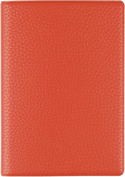Fenice Classic Passport Cover Holder Wallet Case for Travel Essential RFID Blocking Vegan Leather Waterproof (ORANGE)