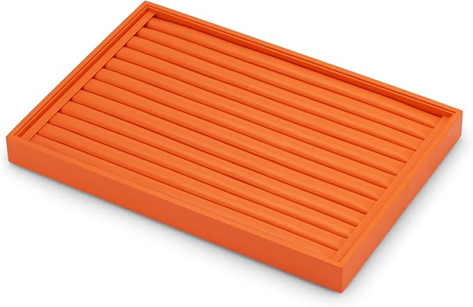 Oirlv Luxury Leather Ring Earring Organizer Tray Stackable Jewelry Display Tray Ring Storage