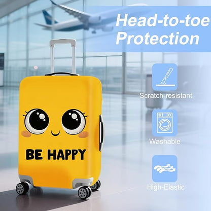 ANNA QUEEN Travel Luggage Cover Suitcase Protector Suitcase Cover Anti-Scratch,Stretchable Luggage Travel Bag Cover Washable