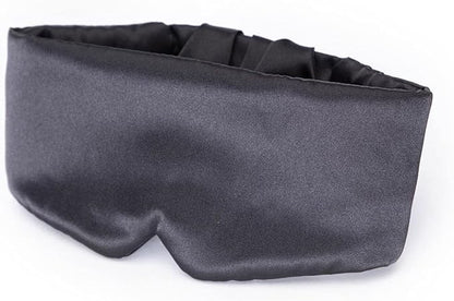 Kitsch Satin Sleep Mask - Eye Mask for Sleep, Softer Than Silk Satin Sleeping Mask Blindfold and Sleep Masks for Women and Men, Eye Care Travel Essentials - Charcoal Black