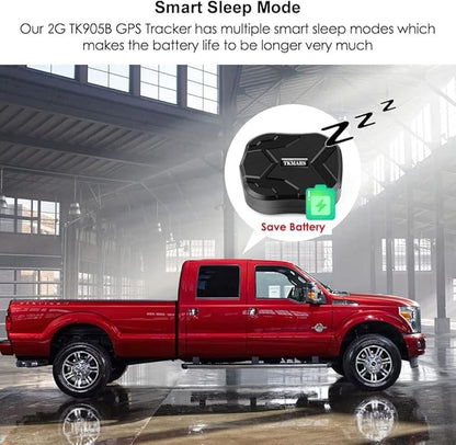 GPS Tracker for Vehicles 4G TK905B 10000mAh Long Battery Life, Car GPS Tracking Device Magnetic, Unlimited Distance Real-Time Tracking Rastreador Motorcycle Camping Car, APP No Subscription