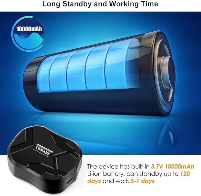 GPS Tracker for Vehicles 4G TK905B 10000mAh Long Battery Life, Car GPS Tracking Device Magnetic, Unlimited Distance Real-Time Tracking Rastreador Motorcycle Camping Car, APP No Subscription