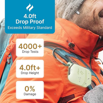 Catalyst Waterproof Case for AirPods 2nd Generation and AirPods 1st Generation - Wireless and USB-C Charging High Drop Protection AirPod Gen 2 and Gen 1 Case with Carabiner, One Piece Design