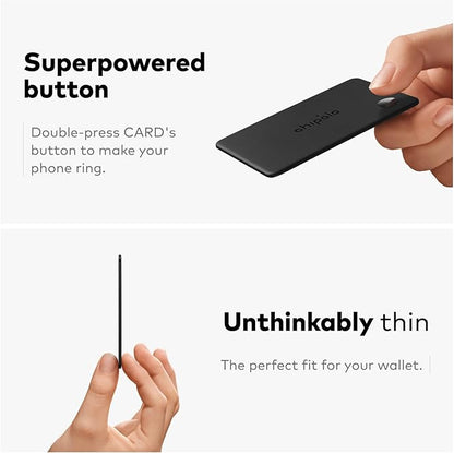 Chipolo Bundle (Loop, Card) - Rechargeable Bluetooth Tracking tag, Item Locator for Keys & Bags and Wallet Tracker, Compatible with Apple Find My or Find Hub on Android