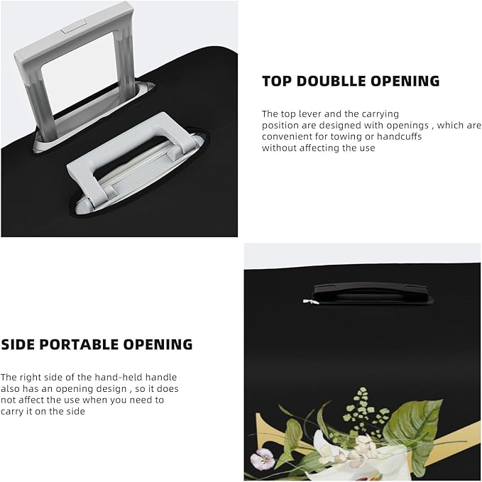 Decorative X Suitcase Protectors Elastic Washable Luggage Covers With Concealed Zippers For 18-32 Inch Luggage (Size Xl: Fits 29-32 Inch)