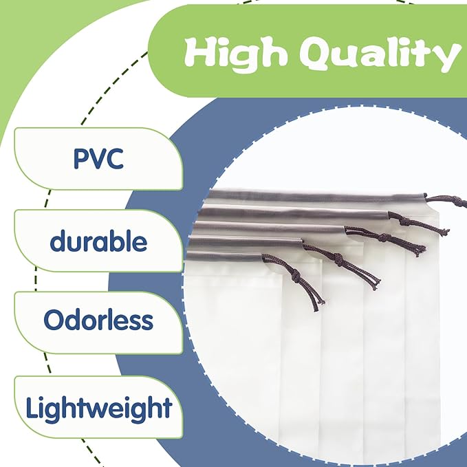 100 Pcs Translucent Shoes Bags for Travel,Large Clear Shoe Organizers,Drawstring Storage Bags with Rope for Men and Women (11.8 x 15.7 Inches)