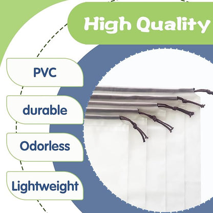 100 Pcs Translucent Shoes Bags for Travel,Large Clear Shoe Organizers,Drawstring Storage Bags with Rope for Men and Women (11.8 x 15.7 Inches)