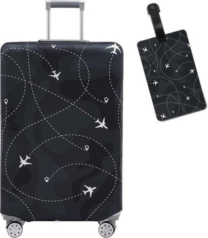 Travelkin Luggage Covers With Tag For Suitcases Tsa Approved,Suitcase Covers Protector Fit 18-32 Inch Luggage,S