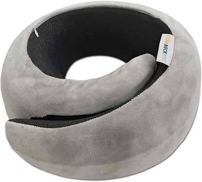 Snail Flexible Neck Pillow, Airplane Travel Pillow, Premium Memory Foam Travel Pillow, 360° Ergonomic Design, Asymmetrical Sides, Suitable for Office, Automotive, Washable Pillowcase