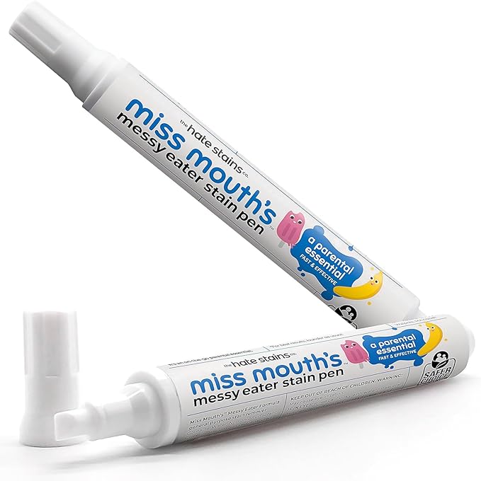 Miss Mouth's Messy Eater Stain Treater Pen - 2 Pack To Go Instant Stain Remover Pen - Newborn & Baby Essentials - On-The-Go & Travel Essentials