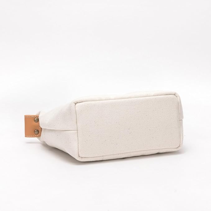 Insert Storage Bag Purse Organizer and Cosmetic Travel Bags for Women Makeup Bag with Compartments Three Sizes Cotton Canvas built-in compartments functiona and fashionable