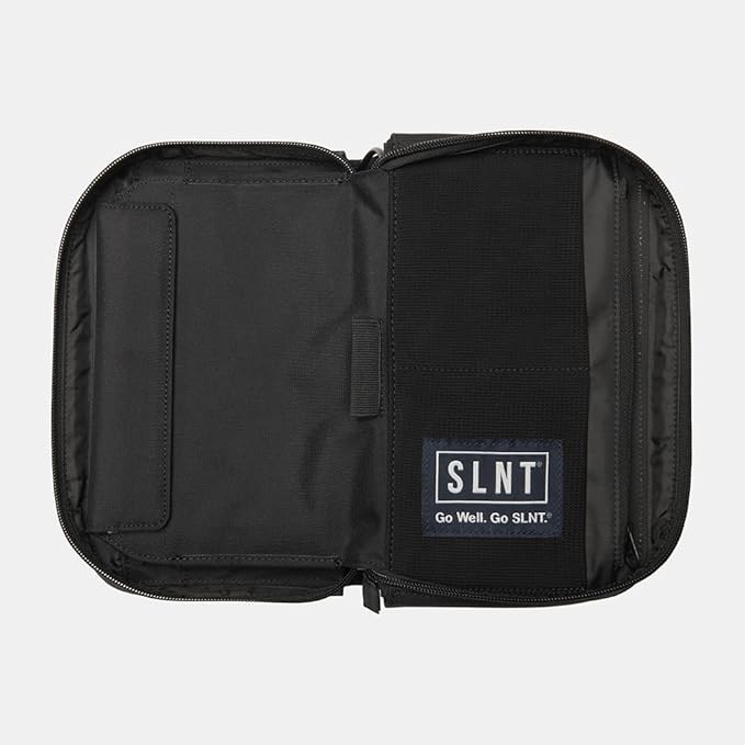SLNT Essentials Tech Organizer with Faraday Phone Sleeve & RFID-blocking Pocket - Signal-shielding Storage Case for Phone & Accessories, Passport, Credit Cards - Lockable D-ring, Water-resistant