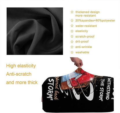 Travel Suitcase Protector African American Girl Elastic Protective Washable Luggage Cover With Concealed Zipper Suitable For 18-32 Inch(S (for 18--21 inch luggage))