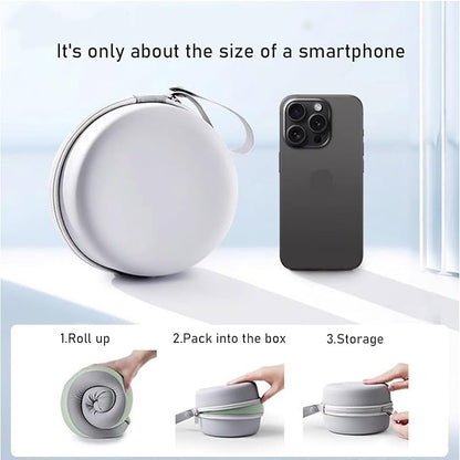 Ergonomic U-Shaped Memory Foam Neck Pillow for Travel & Office with Carry Pouch, Provides Neck Support for Airplane, Train, Anti-Sideturn Sleep (Beige+Gray)