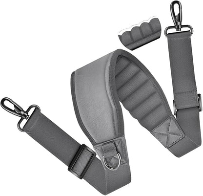 ZINMARK Shoulder Strap 59" with Fixed Pad and Dual Balance Buckles and Swivel Metal Hooks for Laptop Bag and Most Bag