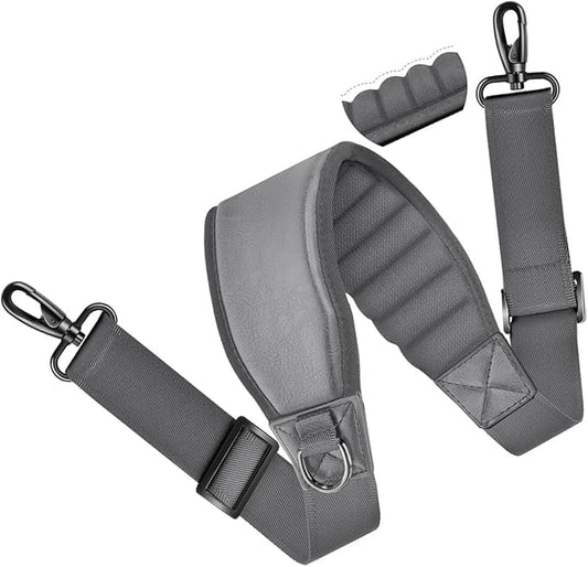 ZINMARK Shoulder Strap 59" with Fixed Pad and Dual Balance Buckles and Swivel Metal Hooks for Laptop Bag and Most Bag