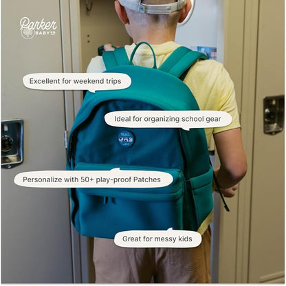 Parker Kids Backpack | Tear-Resistant & Comfortable School & Travel Backpack for Kids with Patch Customization