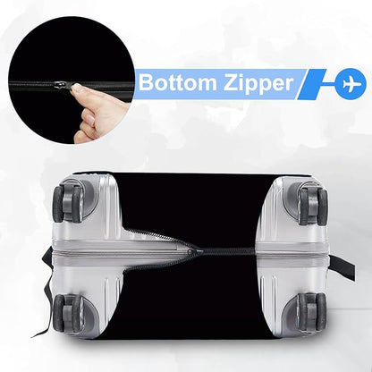 ANNA QUEEN Travel Luggage Cover Suitcase Protector Suitcase Cover Anti-Scratch,Stretchable Bag Cover Washable Durable Polyester with Elastic Hem with Zipper Closure