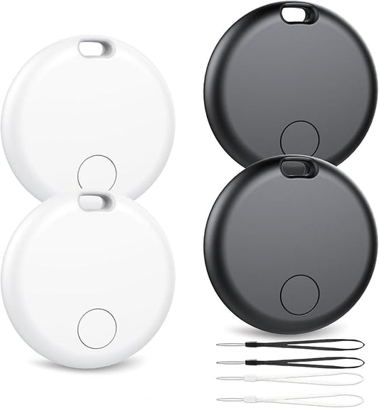 Air Tracker Tag for Android 4 Pack(NOT iOS or Huawei), Bluetooth Tracker Android Item Finder Smart Tracker Luggage Tags, GPS Locator Device for Keys, Wallet,Bike, No Monthly Fee Smart Tag