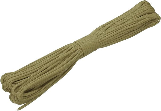 uxcell 4mm Nylon Rope, 10ft Portable Clothesline for Luggage and Backpack Tie Downs, Hanging Clothes, Swings, Camping and Mountaineering Tie Downs, Khaki