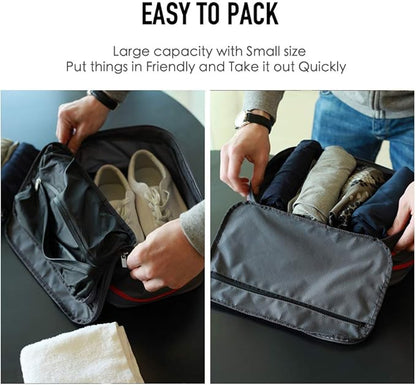 Bee Nesting Waterproof Compression Packing Cubes,Travel Packing organizers for Carry on Luggage,Backpacking, Suitcases