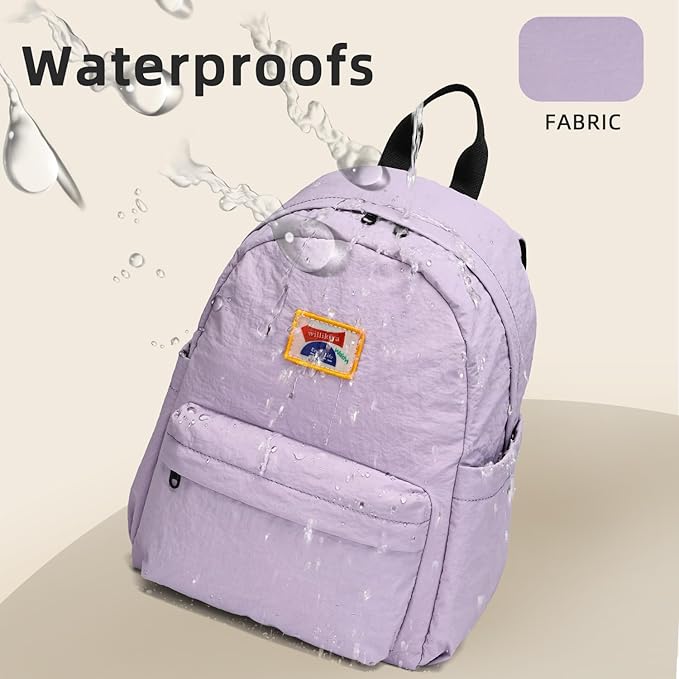 willikiva Kids Backpack for School Boys Girls Teens Toddler Backpack Waterproof Kindergarten Preschool Elementary Bookbag Children Travel Bag(Purple,Small)