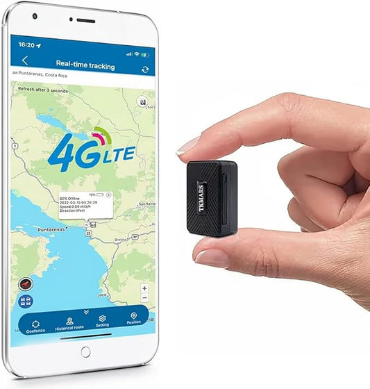 4G Mini GPS Tracker for Vehicles, No SIM Card Included, Real-Time Tracking, 60-Day Battery Life, Magnetic GPS Locator for Car, Motorcycle, Kids, Luggage, Anti-Theft