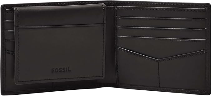 Fossil Men's Derrick Leather RFID-Blocking Bifold Passcase with Removable Card Case Wallet