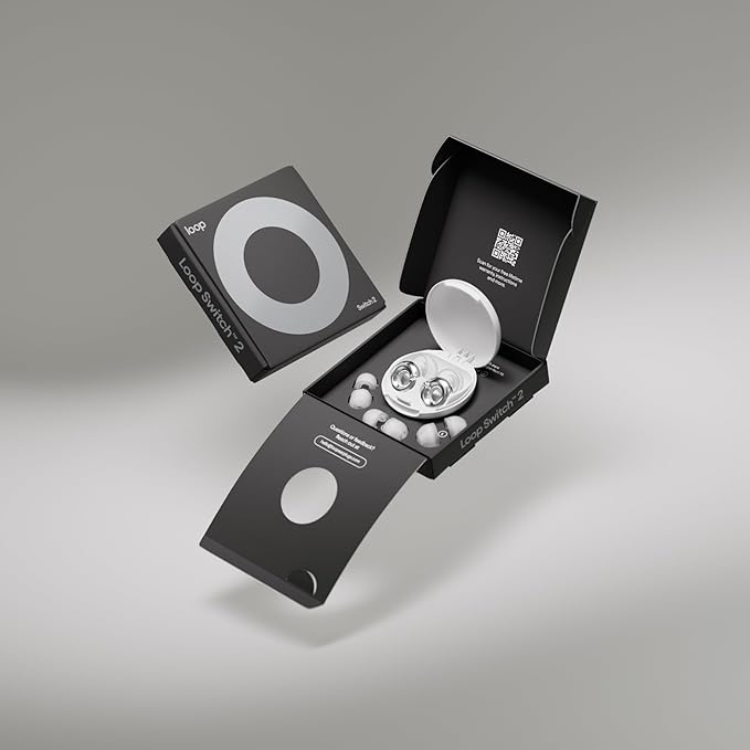 Loop Switch 2 Adjustable Ear Plugs – 3 Noise Relief Modes for Ultimate Control | Flexible Noise Reduction Earplugs for Focus, Travel, Socializing, Festivals & More | 20-26 dB (SNR) Noise Reduction