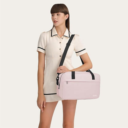 Kono Travel Duffel Bag 14L Under Seat Carry-on Bag Sports Tote Gym Bag Weekender Overnight Bags 13.78"x7.87"x7.87" Pink