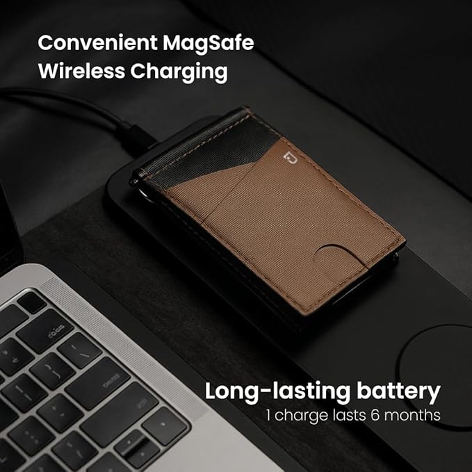 Jenoss Smart Tracking Wallet For Men: Smart Tracker Works with Apple Find My Full Grain Leather, Slide Pop Up Card, Minimalist Compact 12 Cards Slot Organizers ID Money Clip