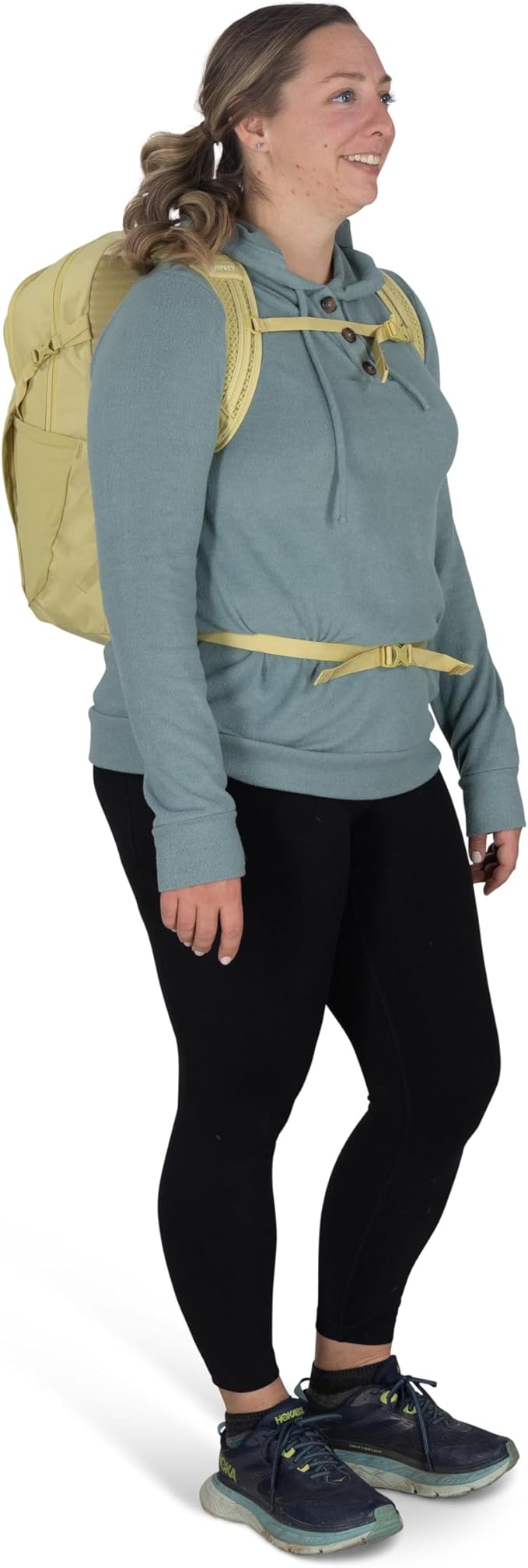 Osprey Daylite Plus Commuter Backpack - Lightweight, Everyday Pack with Laptop Sleeve and Water Bottle Pockets - Ideal for Work, School, and Travel with Versatile Storage, Daisy Print Sevres Blue