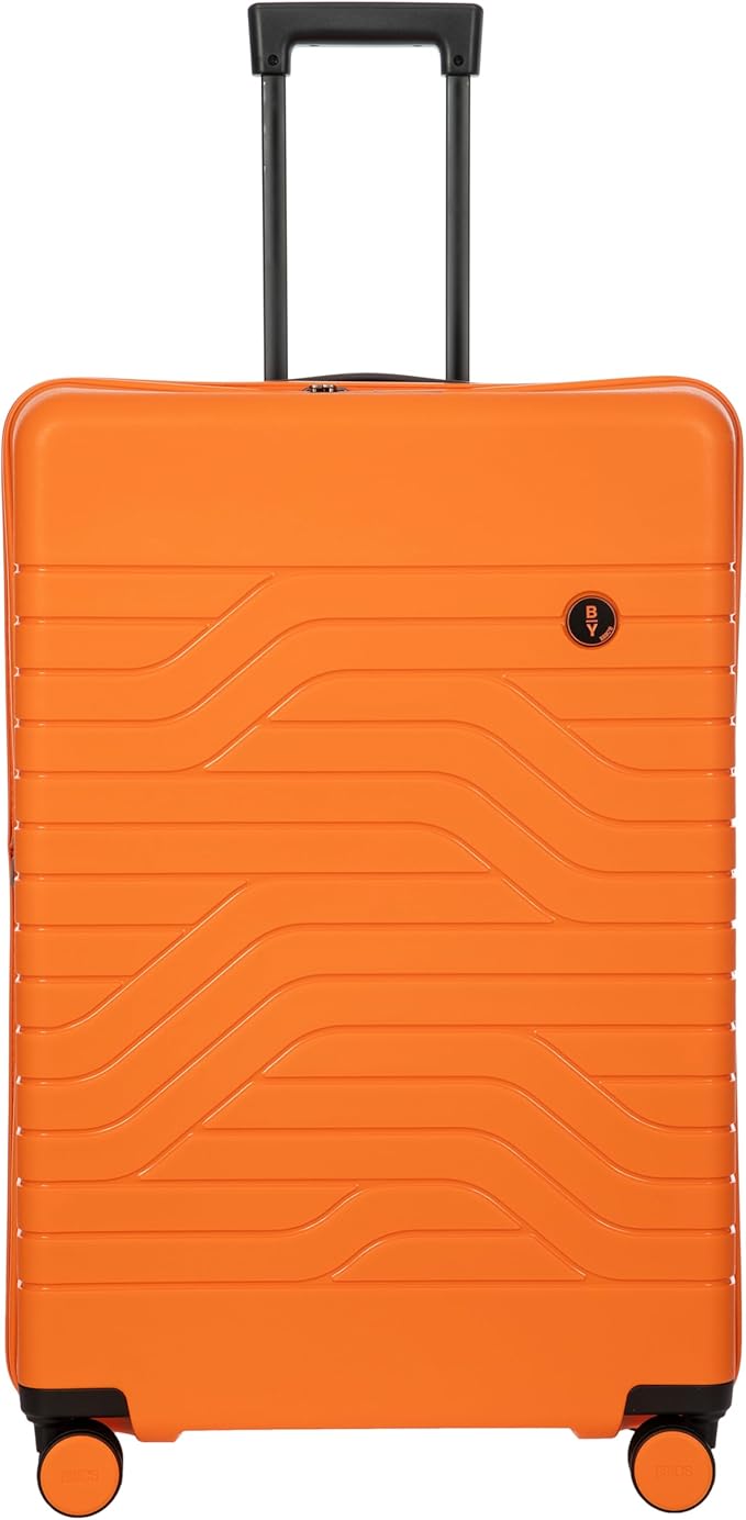 Bric's B|Y Ulisse Spinner Suitcase, Expandable Hard Shell Luggage with TSA Lock and Smooth 360° Wheels 30" – Orange