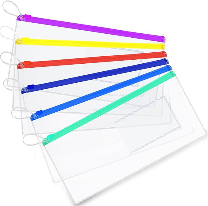 Timgle 400 Pcs Dental Zipper Pouches Zipper Lock Carrying Case with Business Card Holder Clear Toothbrush Pouch for Dental Hygiene Products Office Prizes, Color Random