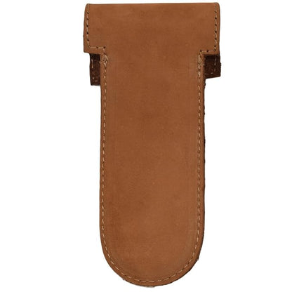 Hide & Drink, Double Edge Protector Case, Barber Razor Sheath, Safety Cover, Travel and Commuter Essentials, Portable Carry Bag, Vintage, Full Grain Leather, Handmade, Old Tobacco