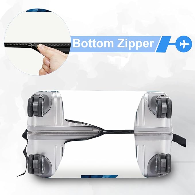 ANNA QUEEN Abstract pattern Travel Luggage Cover Suitcase Protector Suitcase Cover Anti-Scratch,Stretchable Fit for 18-32Inch Luggage,Travel Bag Cover Washable XL(fits 29-32Inch suitcase)